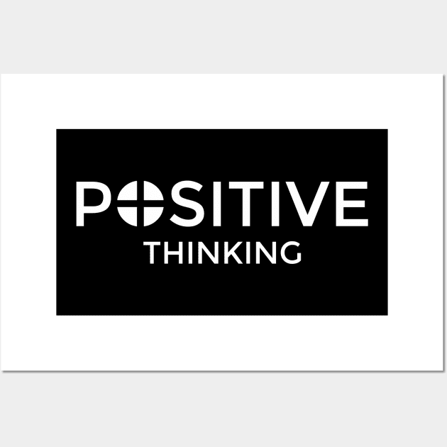 Positive Thinking Wall Art by ahmadzakiramadhan